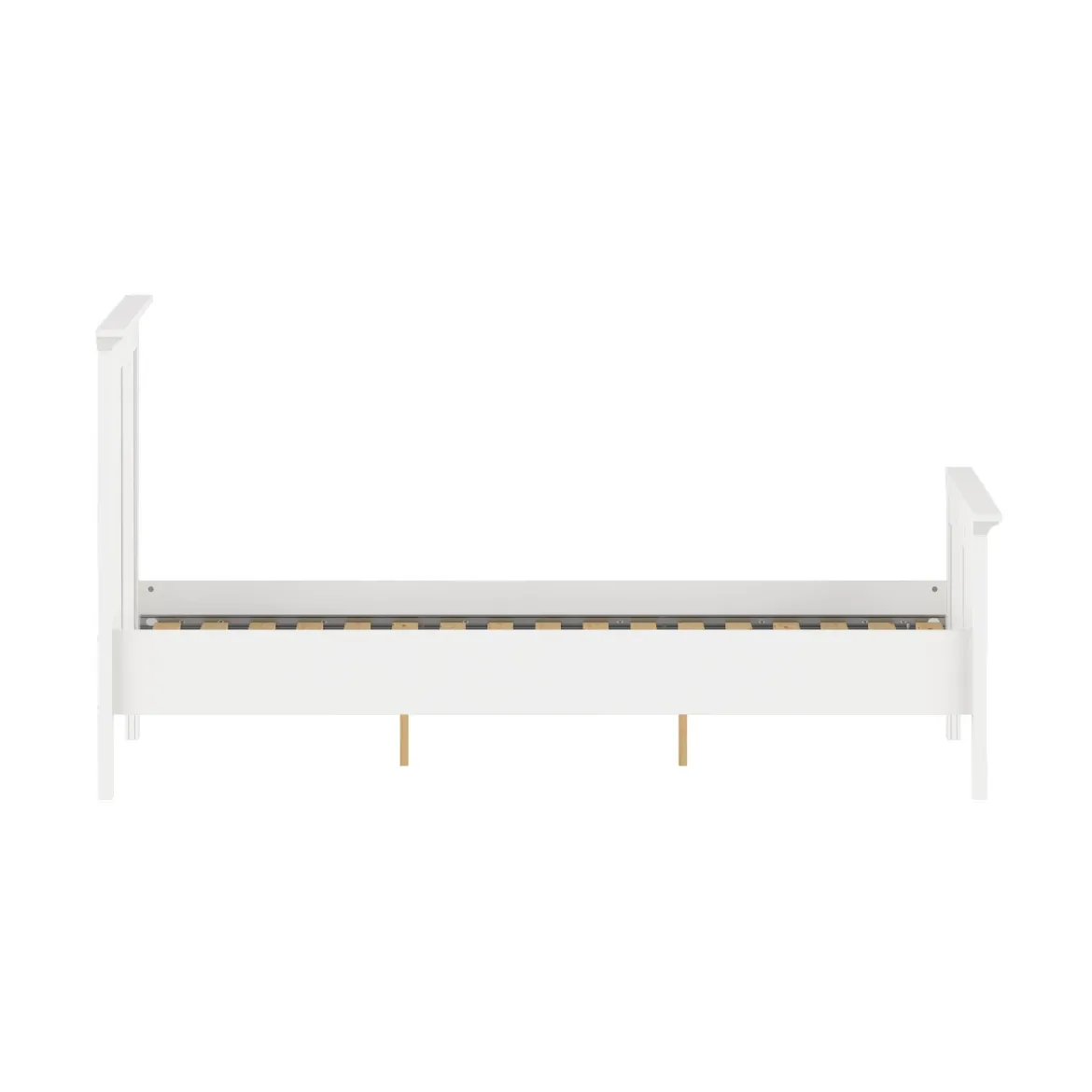 Letto singolo bianco 158x210cm rete inclusa - Clan