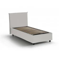 Letto singolo contenitore bianco 95x205cm comodo - Arcisate