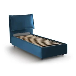 Letto singolo contenitore blu 105x205cm sfoderabile - Animal