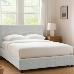 Letto Singolo Grigio Chiaro Sfoderabile Contenitore, Dimensione Materasso 90x190 cm - Racines
