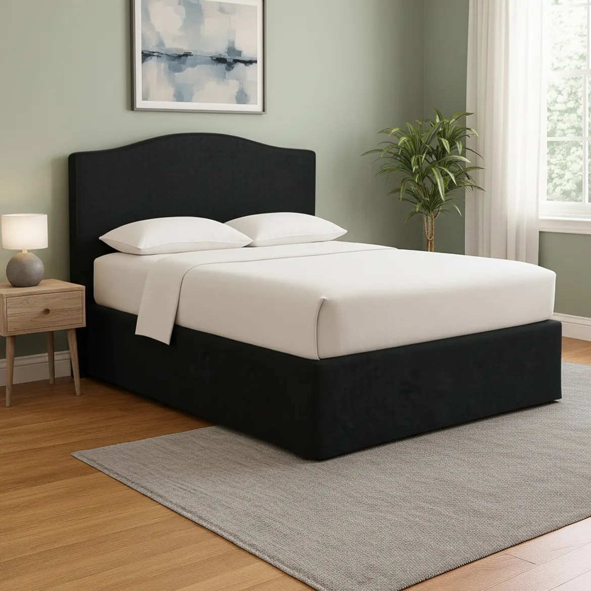 Letto Singolo Grigio Scuro Sfoderabile Contenitore, Dimensione Materasso 90x200 cm - Iudica