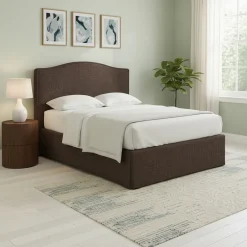 Letto Singolo Marrone Sfoderabile Contenitore, Dimensione Materasso 90x200 cm - Copparo