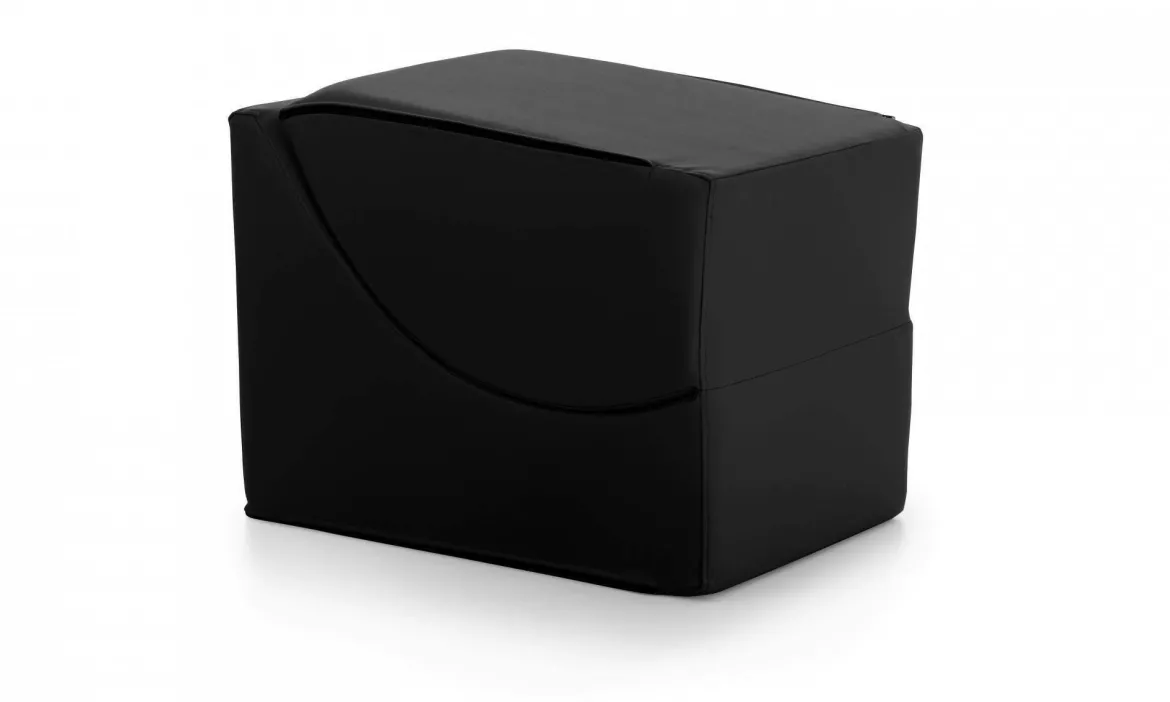 Letto singolo pieghevole design 130x50cm nero - Arbil