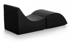 Letto singolo pieghevole design 130x50cm nero - Arbil