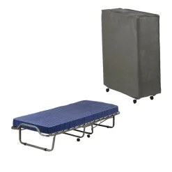 Letto singolo pieghevole sfoderabile 200x80cm blu - Ascea