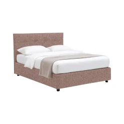 Letto Singolo Rosa Antico Sfoderabile Contenitore, Dimensione Materasso 90x190 cm - Fiumalbo