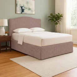 Letto Singolo Rosa Antico Sfoderabile Contenitore, Dimensione Materasso 90x200 cm - Iudica