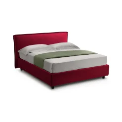 Letto Singolo Rosso Materasso Incluso Sfoderabile, Contenitore Made in Italy - Atrelmo