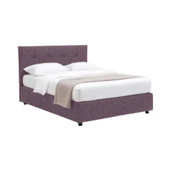 Letto Singolo Viola Lilla Sfoderabile Contenitore, Dimensione Materasso 90x190 cm - Fiumalbo