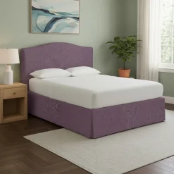 Letto Singolo Viola Lilla Sfoderabile Contenitore, Dimensione Materasso 90x190 cm - Quisquina