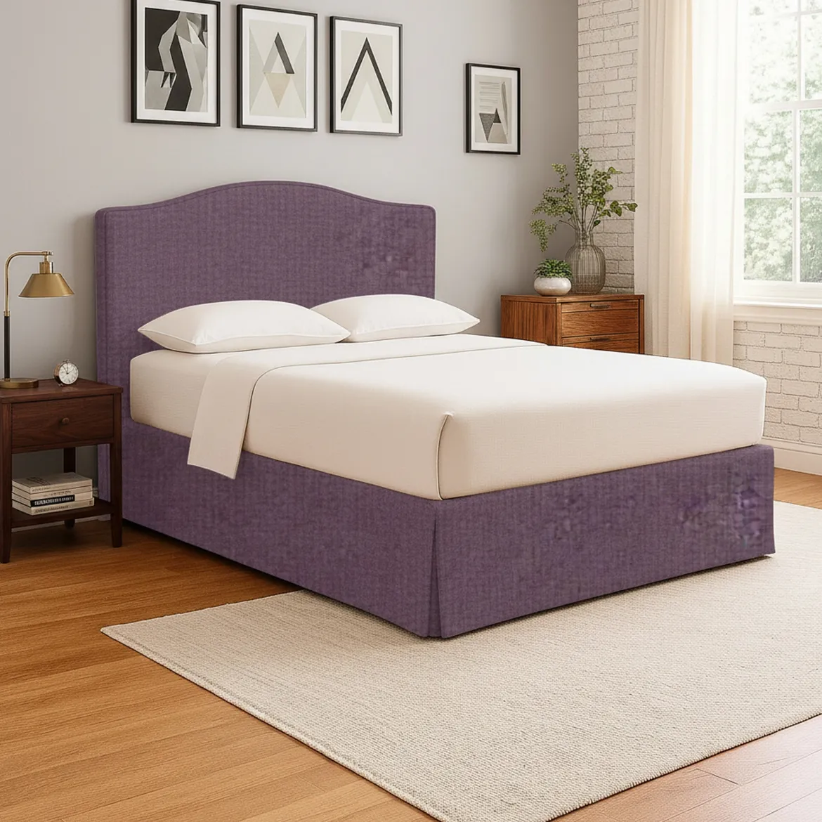 Letto Singolo Viola Lilla Sfoderabile Contenitore, Dimensione Materasso 90x200 cm - Copparo