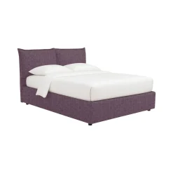 Letto Singolo Viola Lilla Sfoderabile Contenitore, Dimensione Materasso 90x200 cm - Maccagno