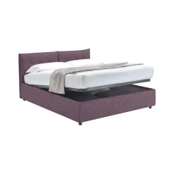 Letto Singolo Viola Lilla Sfoderabile Contenitore, Dimensione Materasso 90x200 cm - Oncino