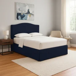 Letto Singolo Viola Scuro Sfoderabile Contenitore, Dimensione Materasso 90x190 cm - Quisquina