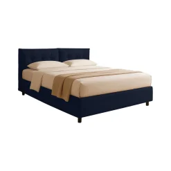 Letto Singolo Viola Scuro Sfoderabile Contenitore, Dimensione Materasso 90x200 cm - Oncino