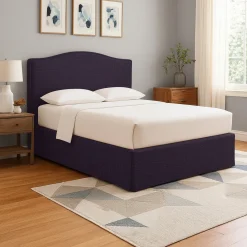 Letto Singolo Viola Sfoderabile Contenitore, Dimensione Materasso 90x190 cm - Orvieto