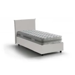 Letto una piazza con contenitore bianco 95x205 - Andros