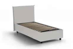 Letto una piazza con contenitore bianco 95x205 - Andros