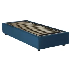 Letto una piazza contenitore blu 105x215cm sfoderabile - Arzon