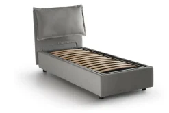 Letto una piazza contenitore grigio 95x215cm comodo - Ancara