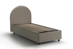 Letto una piazza contenitore tortora 95x205cm comodo - Cirilla