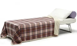 Letto una piazza pieghevole 80x80cm tortora - Abak