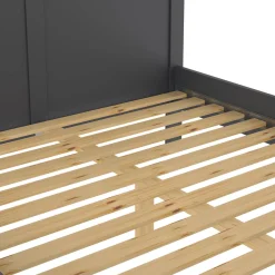 Letto un posto grigio 158x210cm rete inclusa - Clan