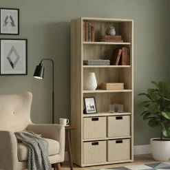 Libreria alta in legno 89x221h cm - Armon
