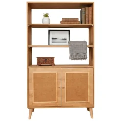 Libreria 2 ante quercia 90x110h cm - Suva