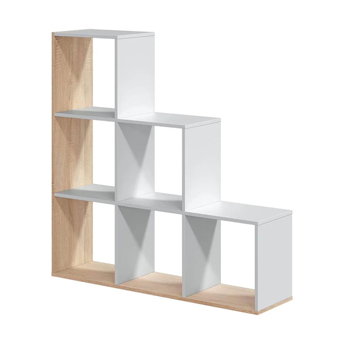Libreria aperta bianca e rovere 108x110h cm - Abilu