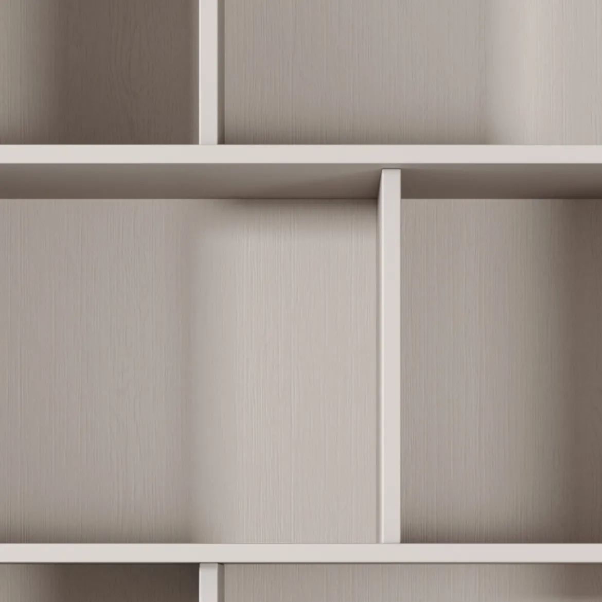 Libreria Beige oro 2 Cassetti 4 Ripiani 88x38x194h cm, con Piedini - Kabavasi