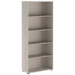 Libreria Beige 4 Ripiani Installazione a Terra 79x34x188h cm, - Brugnera
