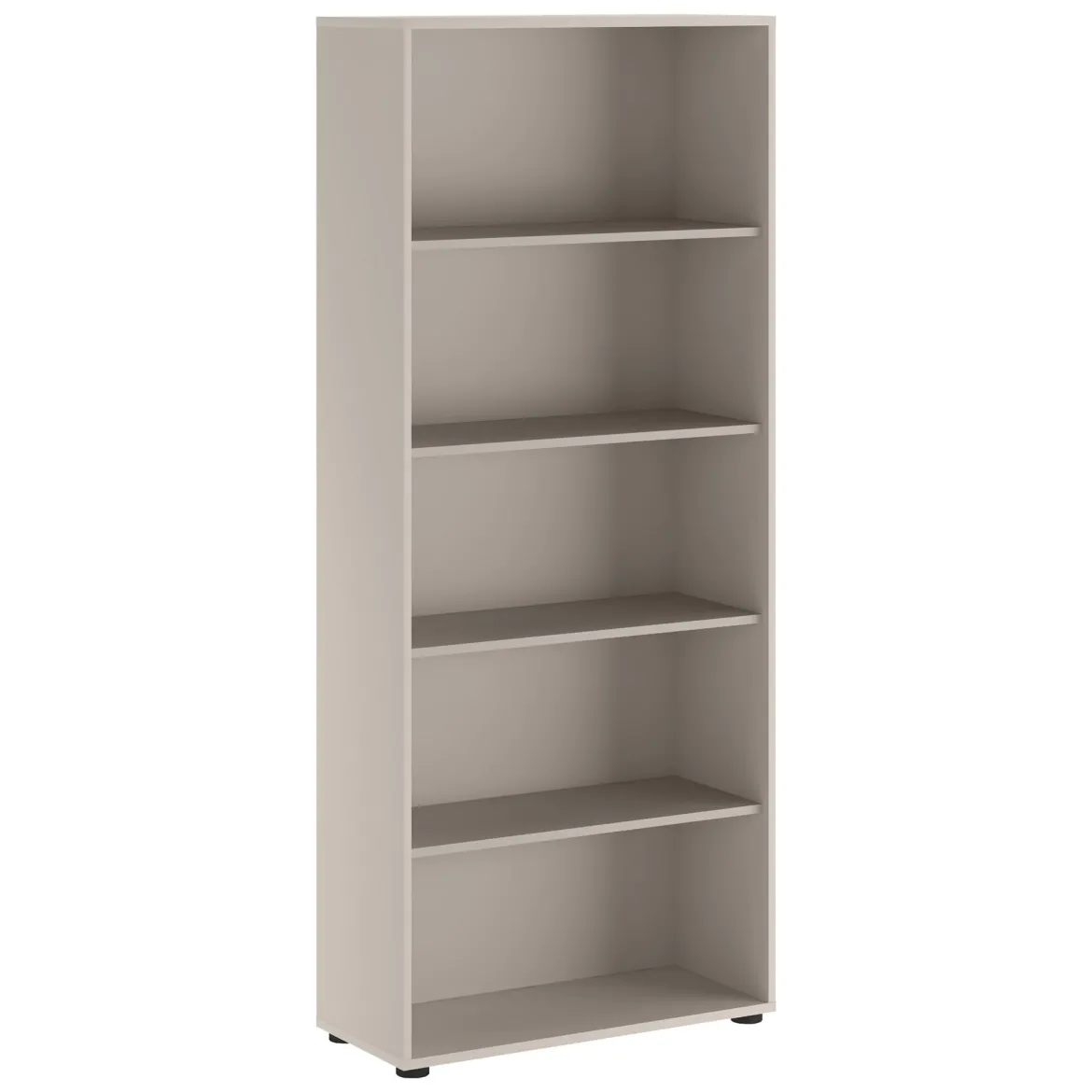 Libreria Beige 4 Ripiani Installazione a Terra 79x34x188h cm, - Brugnera