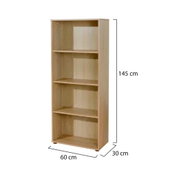 Libreria Beige 60x30x145h cm, - Jovencan