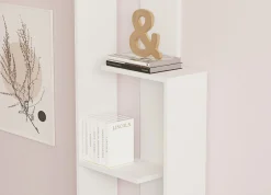 Libreria Bianco 3 Ripiani Installazione Libera 62x24x90h cm, Struttura Verticale - Pigna