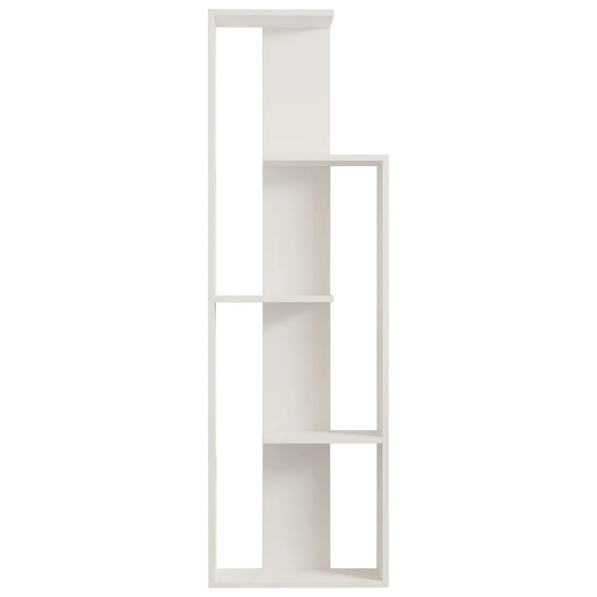 Libreria Bianco 3 Ripiani Installazione Libera 62x24x90h cm, Struttura Verticale - Pigna
