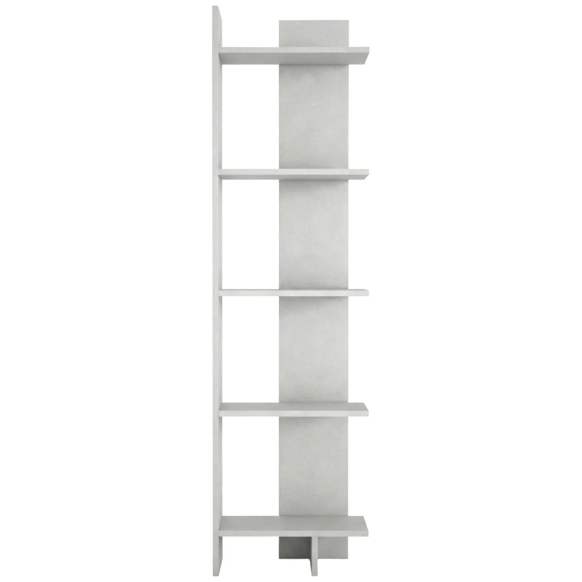 Libreria Bianco 5 Ripiani Installazione Libera 49x22x170h cm, Struttura Verticale - Trimonte