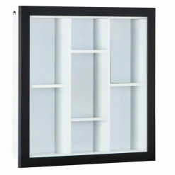 Libreria Bianco 4 Ripiani Struttura Verticale 67x67x14h cm, - Tripi