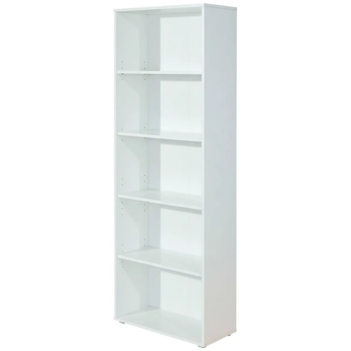 Libreria Bianco 4 Ripiani Struttura Verticale 67x67x14h cm, - Tripi