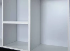 Libreria Bianco 4 Ripiani Struttura Verticale 67x67x14h cm, - Tripi