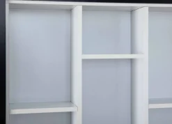 Libreria Bianco 4 Ripiani Struttura Verticale 67x67x14h cm, - Tripi