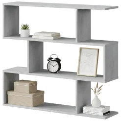 Libreria bifacciale cemento 110x97h cm - Amerigo