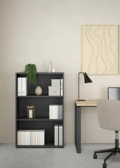 Libreria chic grigia 79x123h cm - Sparto