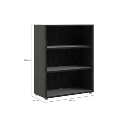 Libreria chic nera 89x113h cm - Aziza