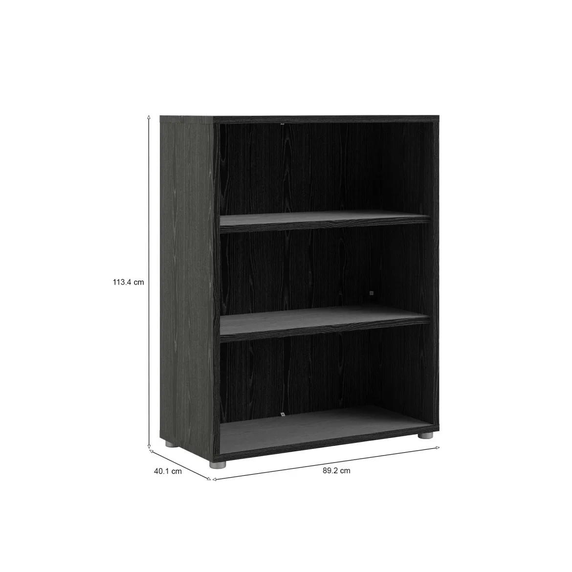 Libreria chic nera 89x113h cm - Aziza