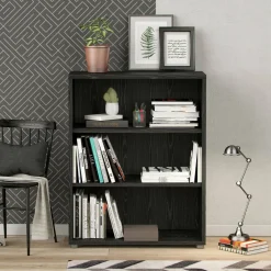 Libreria chic nera 89x113h cm - Aziza