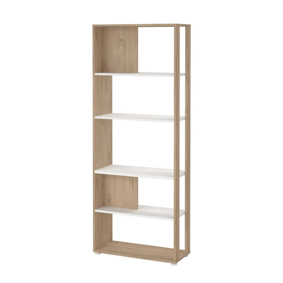 Libreria chic rovere e bianca 79x204h cm - MuGuiying