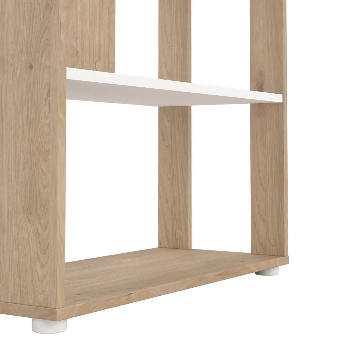 Libreria chic rovere e bianca 79x204h cm - MuGuiying