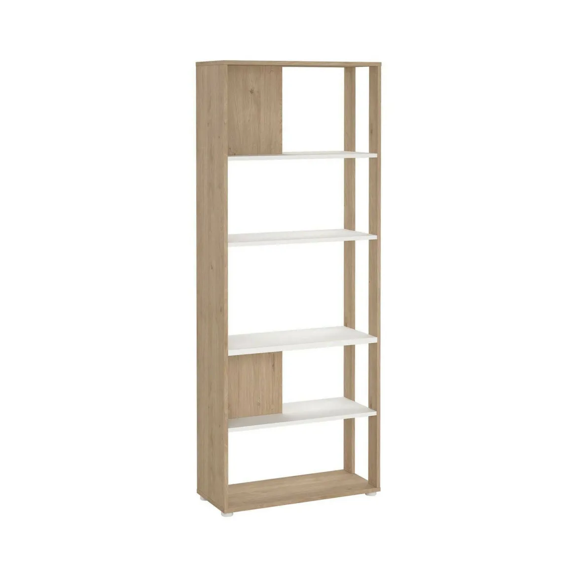 Libreria chic rovere e bianca 79x204h cm - MuGuiying