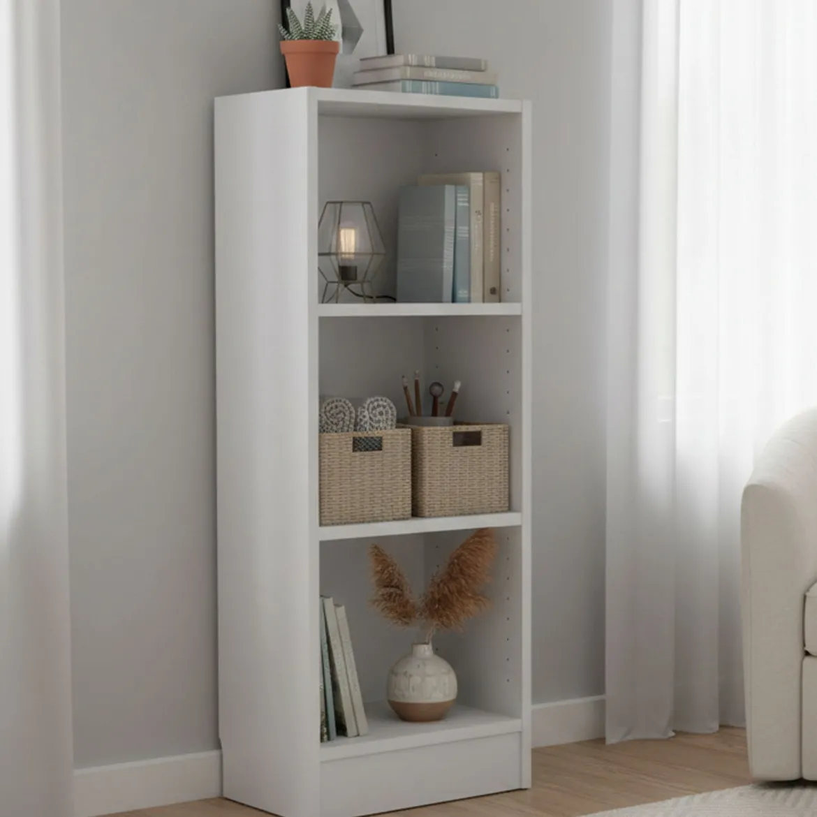 Libreria colonnina bianca 40x107h cm - Alcesti